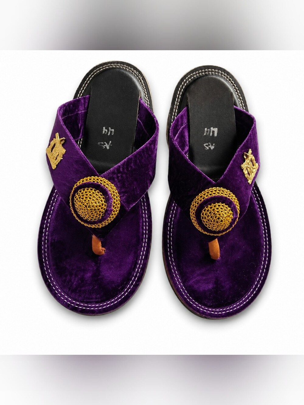 Purple Velvet Men's Kingship Sandals